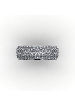 18ct white gold Diamond full eternity ring designed and manufactered at Bernads jewellers top